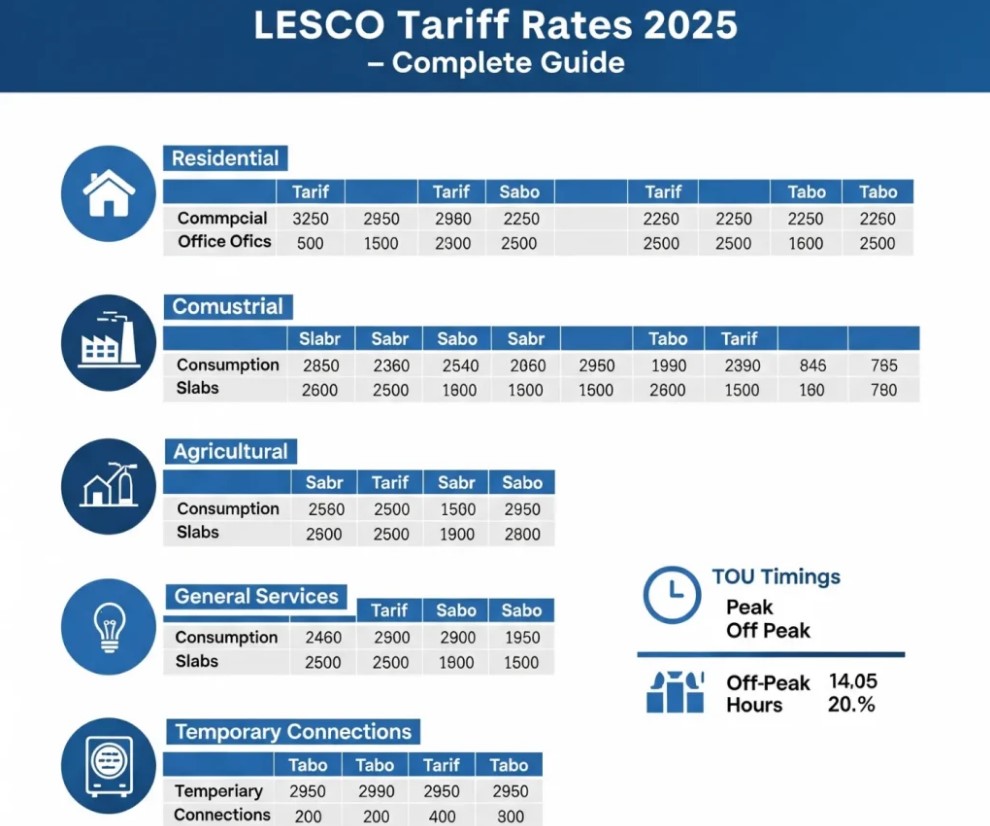 LESCO Online Bill and FESCO Bill