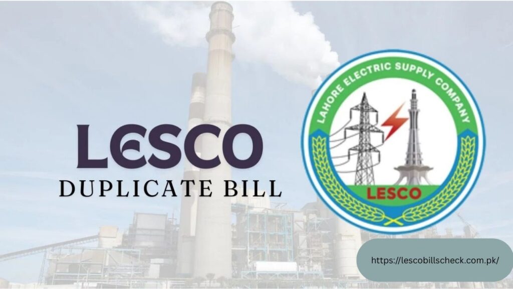 LESCO Duplicate Bill Check